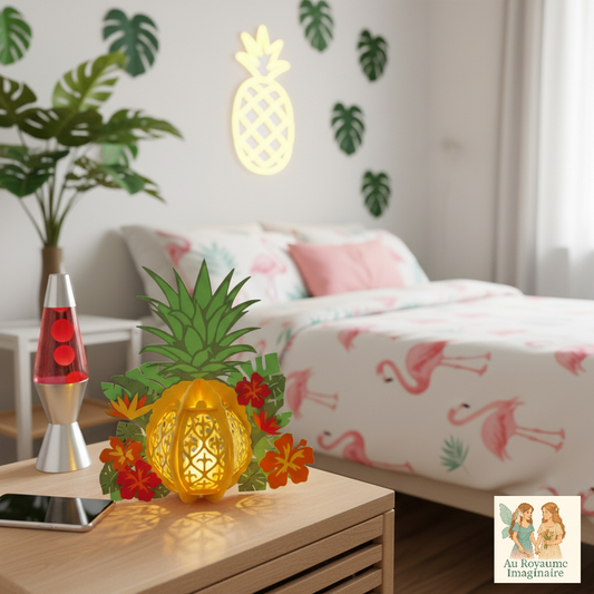 Lanterne Ananas Tropicale 3D